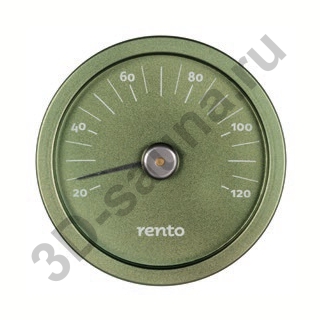 Термометр алюминиевый для сауны, RENTO хвоя. Фото №1