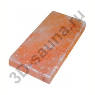 Плитка Гималайской соли шлифованная 20x10x2,5 см.. Фото №1