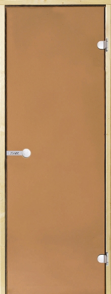 Дверь HARVIA STG 8x21, сосна, цвет бронзовый
