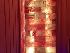 Современная финская сауна с подсветкой и солью (3D-sauna.ru)