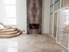 Камин из мрамора в интерьере - монтаж каминов 3D-sauna.ru