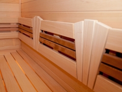 Современная парная с гималайской солью и подсветкой - строительство сауны 3D-sauna.ru