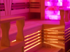 Оригинальная сауна с гималайской солью - монтаж сауны 3D-sauna.ru