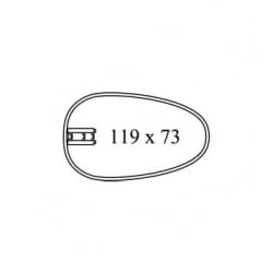 Гидромассажная ванна, 119 х 73, камбала 