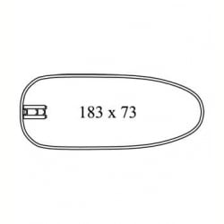 Гидромассажная ванна, 183 х 73, камбала 