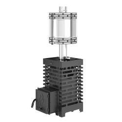 Печь для бани ASTON 16 Сталь (09Г2С) с круглым баком на трубе 50л Ø115 (AISI 439)