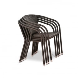 Комплект плетеной мебели из искусственного ротанга T282ANS/Y137C-W53 Brown 3Pcs