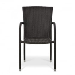 Плетеный стул из искусственного ротанга Y282A-W52 Brown