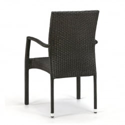 Плетеный стул из искусственного ротанга Y379A-W53 Brown