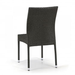 Плетеный стул из искусственного ротанга Y380A-W53 Brown
