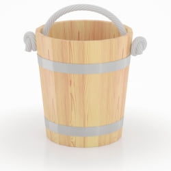 Ведро для бани BentWood кедр натуральный 12л