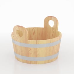 Шайка для бани BentWood кедр натуральный 15л