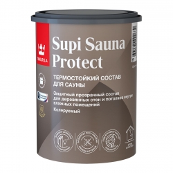 Состав защитный Tikkurila Supi Sauna Protect EP для стен и потолков в сауне, 0.9 л