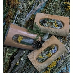 Испаритель для бани и сауны керамический, малый с травами