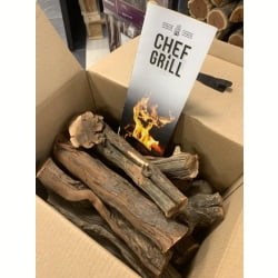 Дрова CHEF GRILL из дерева Виноградная лоза (Крым) 8 кг для мангала, камина, бани, барбекю