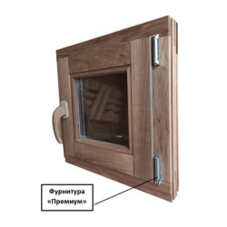 Окно DeLuxe Термо-Ольха, 50х50 см