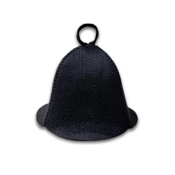 Шапка для бани и сауны, чёрная