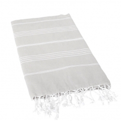 Пештемаль Джапраз Светло серый полотенце для турецкой бани
