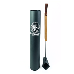 Ковш для бани Варвара рукоятка квадрат из светлого Бука, AISI 201, 250 мл