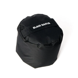 Валик для бани и сауны Black Banya непромокаемый 30х25 см (наполнитель лузга гречихи)