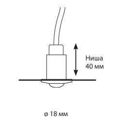 Светильник Cariitti CR05 Led IP67 золото, матовая линза