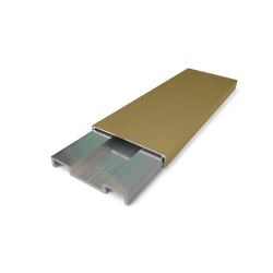 Комплект алюминиевых наличников для хамама, золото