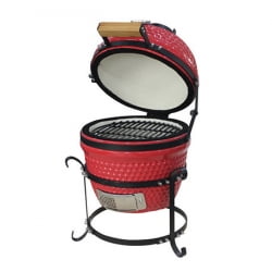 Керамическая гриль Kamado Tabletop 13 (диаметр 33 см) настольный красный