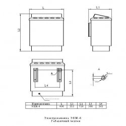 Электрокаменка Делсот ЭКМ 1-6 LUX