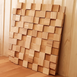 3D панели из дерева термовяз
