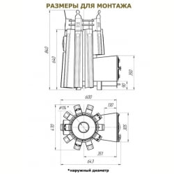 Банная печь Добросталь Императрица Августа Стронг