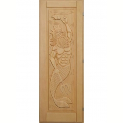 Деревянная дверь для бани DoorWood Нептун Кавказская Липа 1900х700