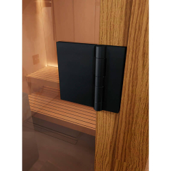 Дверь для сауны и бани DoorWood Фаворит BLACK Прозрачная 1900х700 (по коробке)