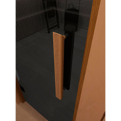 Дверь для сауны и бани DoorWood Фаворит BLACK Графит 1900х700 (по коробке)