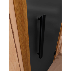Дверь для сауны и бани DoorWood Фаворит BLACK Графит Матовый 1900х700 (по коробке)