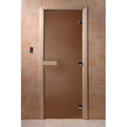 Дверь для саун DoorWood Бронза матовое 210х70