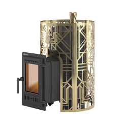 Печь для бани Эверест "Steam Master" ГЭЛЭКСИ 18 (310М) ЧУГУН, ГОЛД