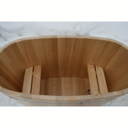 Кедровая купель овальная 1100/690-1050/40