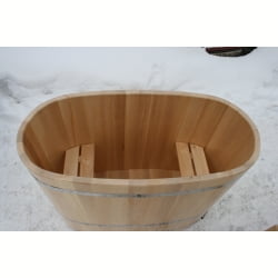 Кедровая купель овальная 1100/690-1050/40