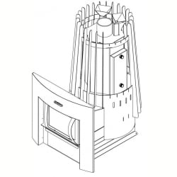 Теплообменник Grill'D AISI 409 2мм, 1,8л Cometa