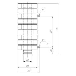 Теплообменник Grill’D Retro (D115)