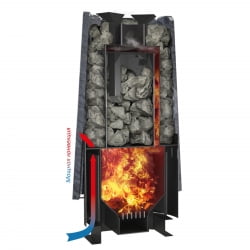 Печь Grill’D Cometa 180 Vega Short Stone Котловая сталь