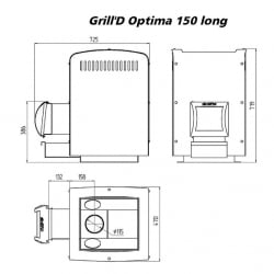 Печь Grill’D Optima 150 Long