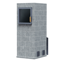 Комплект печь Гефест Гром 30 (П2) Русский пар 1580/40 Талькомагнезит кирпич