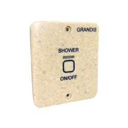 Сенсорная кнопка Grandis (START / STOP) из кварцевого камня LG огнестойкий 3*0,20 (кабель 8м)