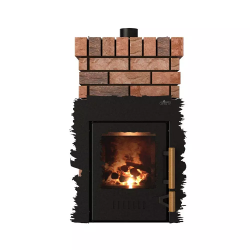 Дровяная банная печь Grill’D Violet Retro Long