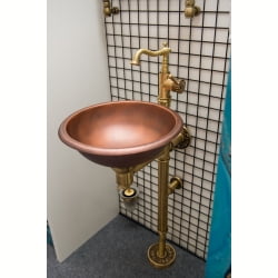Гарнитур Bronze De Luxe с медной раковиной и смесителем 10104BR