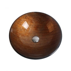 Раковина стеклянная Bronze De Luxe Т12-D420-H145мм 10128
