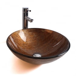 Раковина стеклянная Bronze De Luxe Т12-D420-H145мм 10128