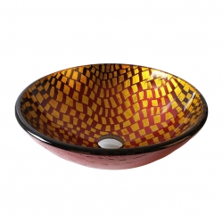 Раковина стеклянная Bronze De Luxe Т12-D420-H145мм 140120