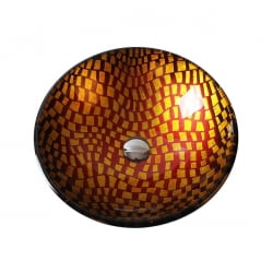 Раковина стеклянная Bronze De Luxe Т12-D420-H145мм 140120
